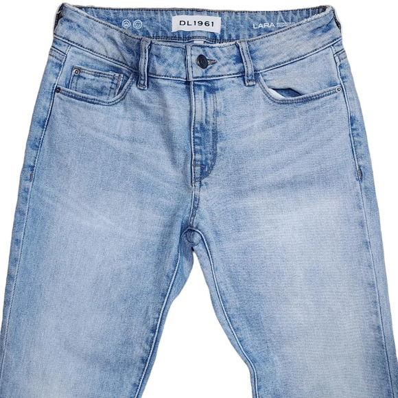 DL1961 Lara Instasculpt Cropped Flare Jeans - Picture 4 of 9